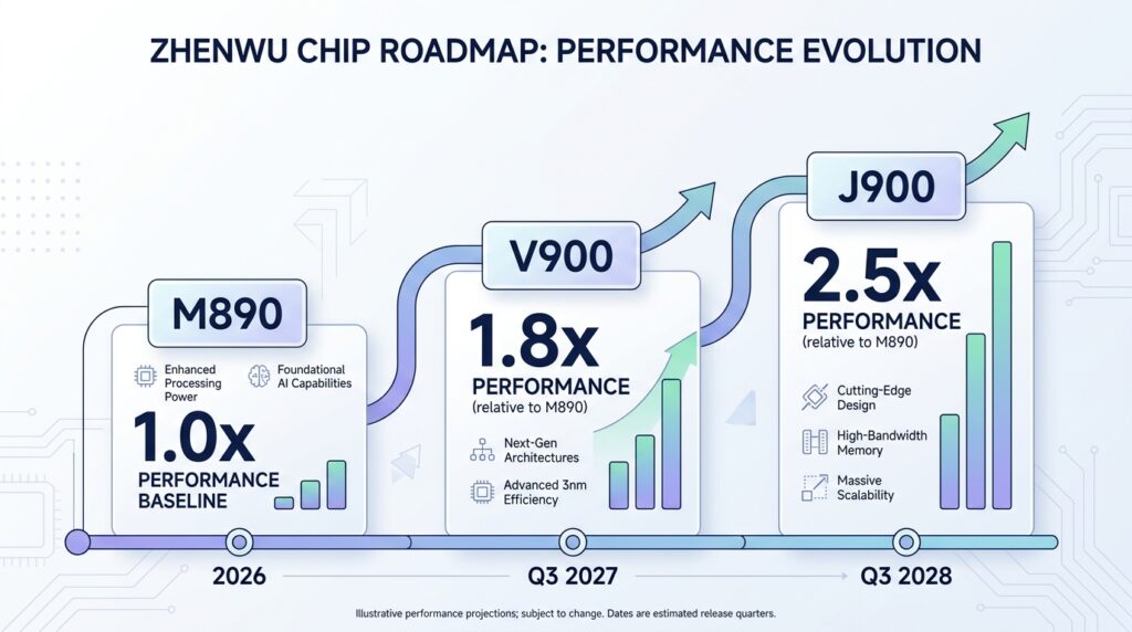 Zhenwu chip roadmap
