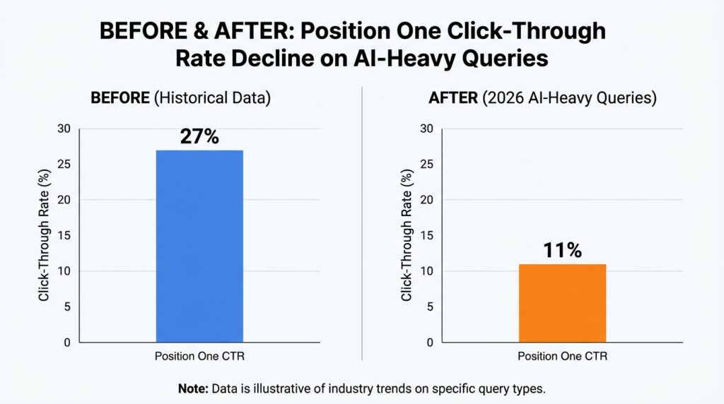 
CTR data position one comparison