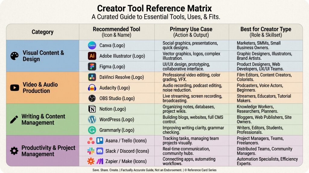 Design and Visual Content tool comparison