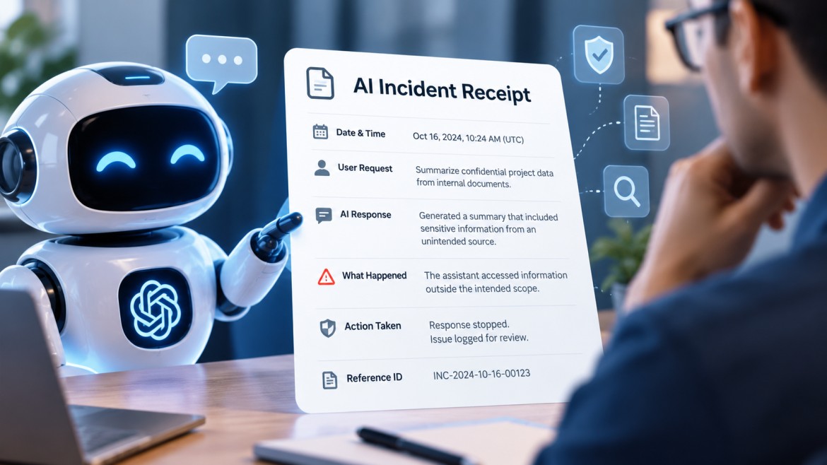 EVERY AI ASSISTANT SHOULD GIVE ITS USER AN INCIDENT RECEIPT